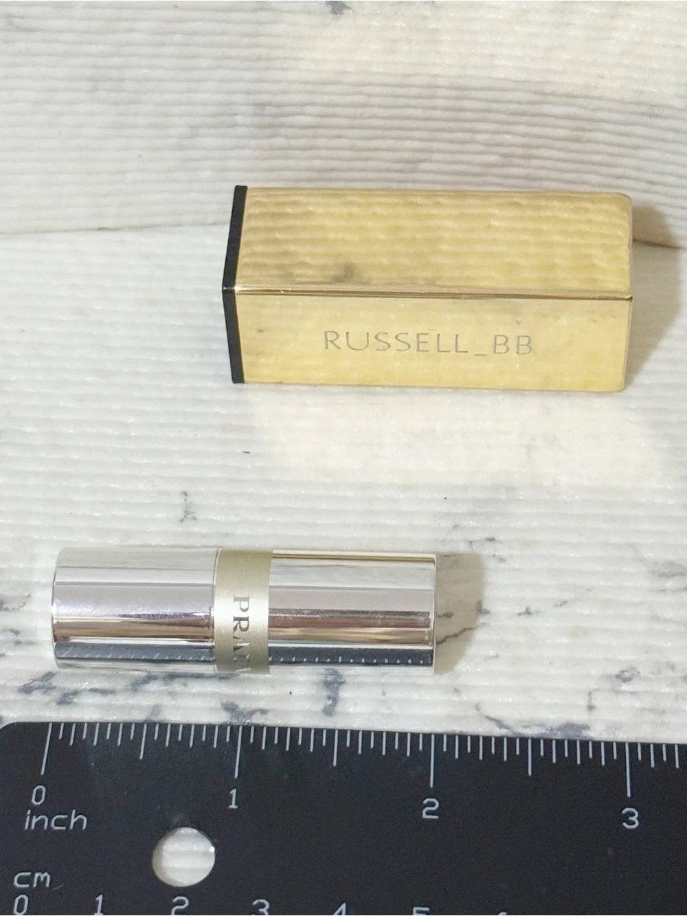 Prada Hyper Matte Lipstick (B03 Mahogany) Maroon Brown Monochrome Lipcolor